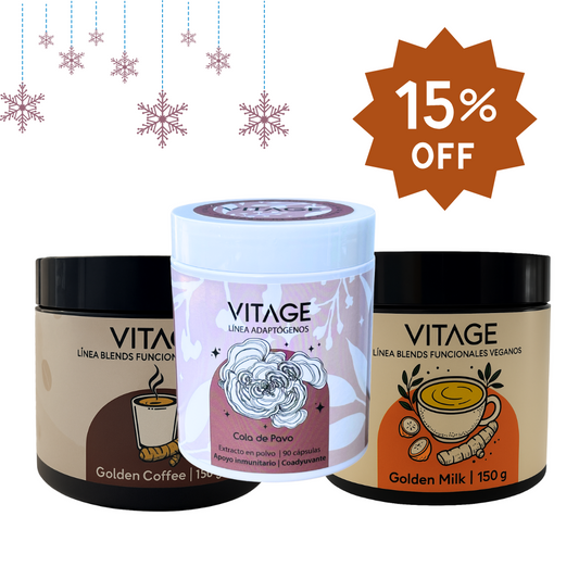Combo invierno | Extracto en polvo 3 meses + 2 Blends funcionales